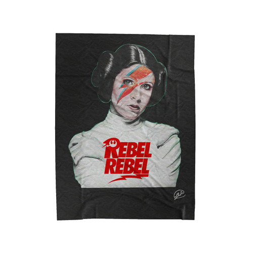 Rebel Leia Bowie Star Wars Velveteen Blanket