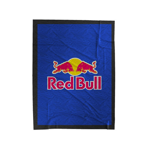 Red Bull Logo Blue Velveteen Blanket