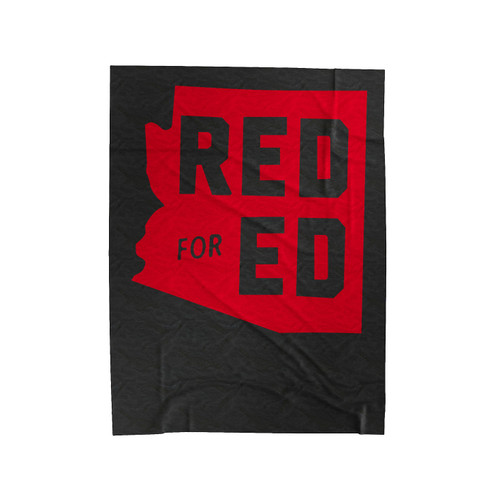 Red For Ed Arizona 1 Velveteen Blanket