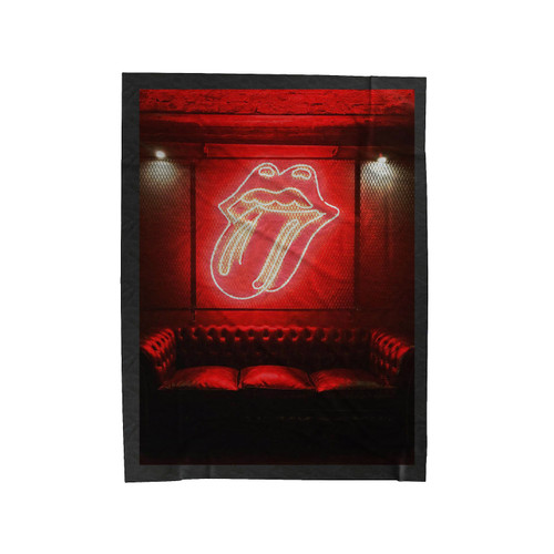 Red Room Rolling Stone Velveteen Blanket