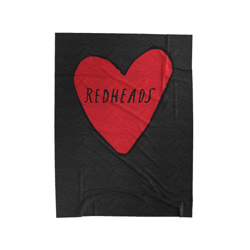 Redheads Heart Velveteen Blanket