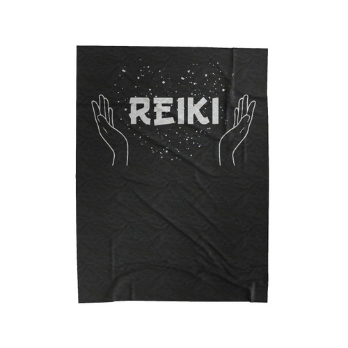 Reiki Healing Hands Velveteen Blanket