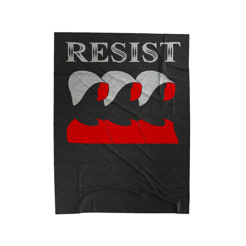 Resist Protest Handmaid's Tale Women's Rights Feminist Velveteen Blanket