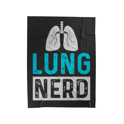 Respiratory Therapist Lung Nerd Velveteen Blanket