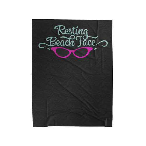 Resting Beach Face Velveteen Blanket