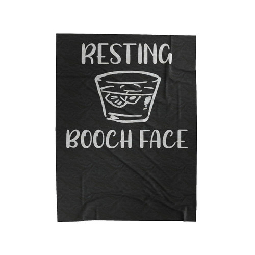 Resting Booch Face Funny Kombucha Velveteen Blanket Resting Booch Face Funny Kombucha Velveteen Blanket