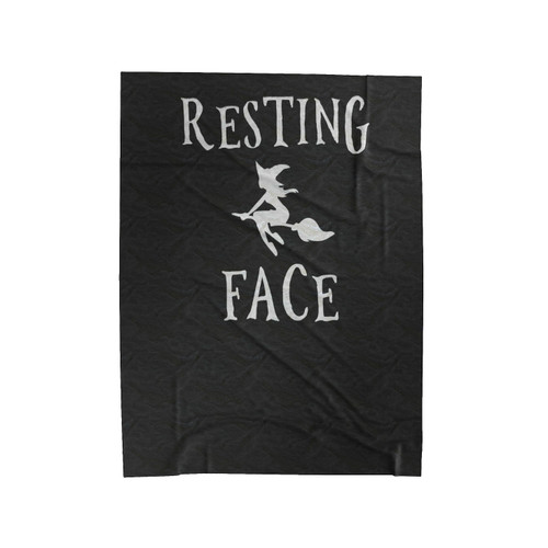 Resting Witch Face Funny Velveteen Blanket