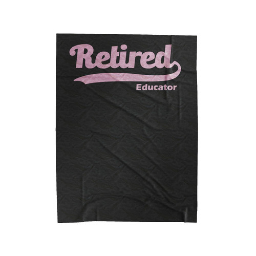 Retired Educator Velveteen Blanket