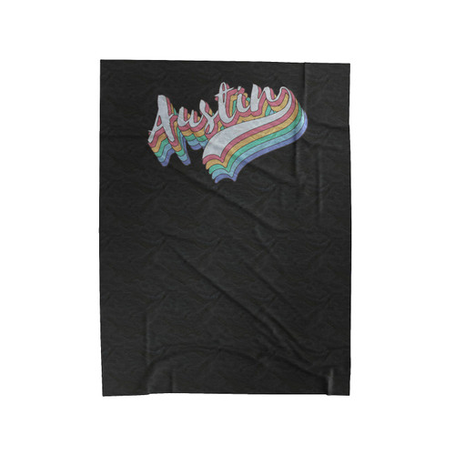 Retro Austin Texas Vintage Austin Velveteen Blanket