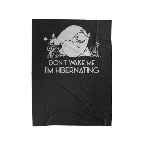 Retro Cartoon Anime 'Don't Wake Me I'm Hibernating' Inspired Christmas Present Velveteen Blanket