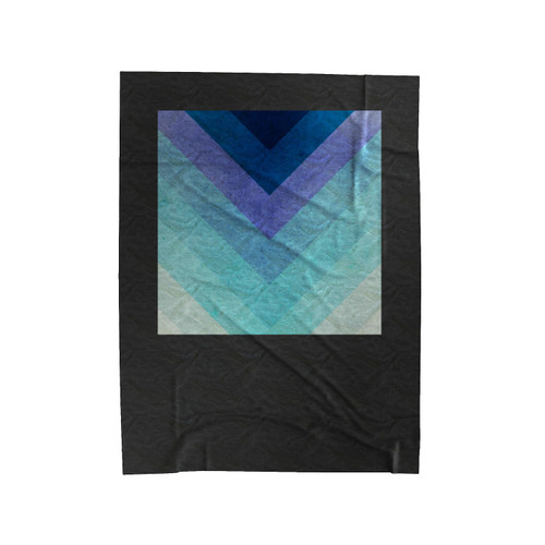 Retro Chevrons Velveteen Blanket