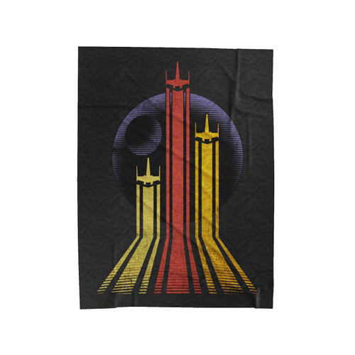 Retro Galactic Velveteen Blanket