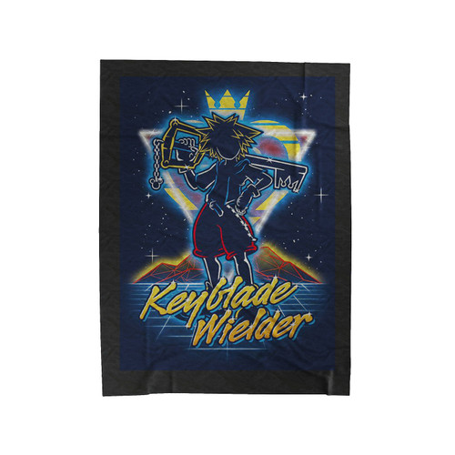 Retro Keyblade Wielder Velveteen Blanket