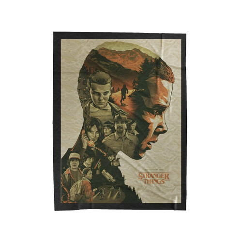 Retro Poste Stranger Things Tv Poster Kraft Paper Vintage Velveteen Blanket