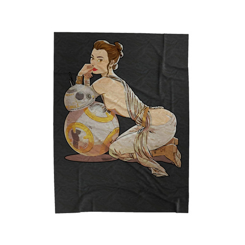 Rey Pin Up Velveteen Blanket