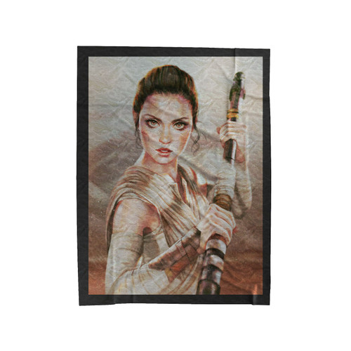 Rey With Quarterstaff Velveteen Blanket