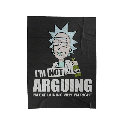 Rick & Morty I'm Not Arguing Velveteen Blanket