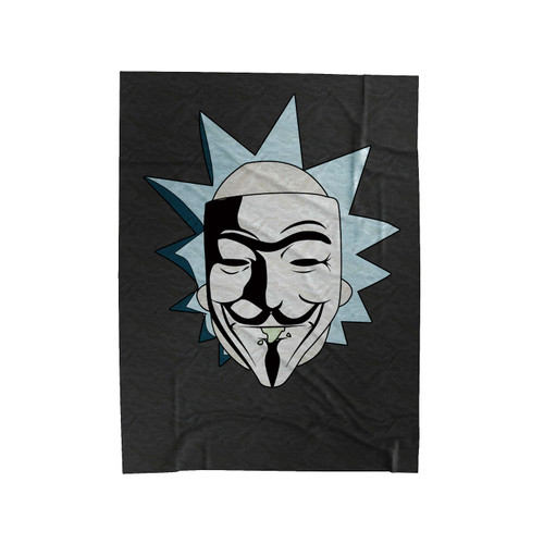 Rick And Morty Anonymous Inspired Velveteen Blanket