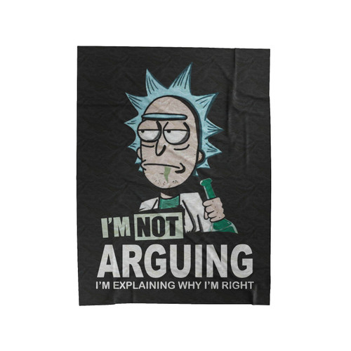 Rick And Morty Arguing Velveteen Blanket