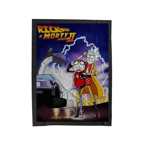 Rick And Morty Back To The Future Anime Velveteen Blanket