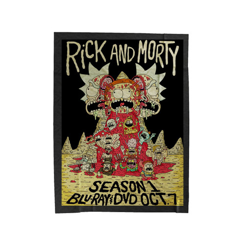 Rick And Morty Cartoon 1 Velveteen Blanket