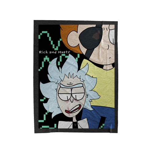 Rick And Morty Cartoon Tv Series Velveteen Blanket