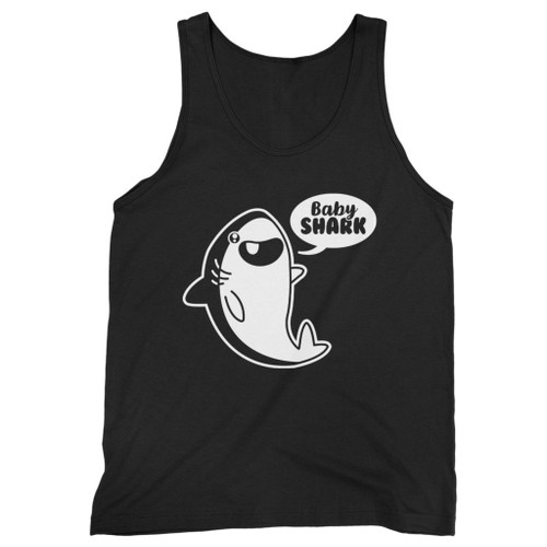 Our cotton baby shark fish jaws funny men tank top is perfect for those intense workouts in the gym, at practice or pickup games.