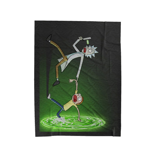 Rick And Morty Friends Velveteen Blanket