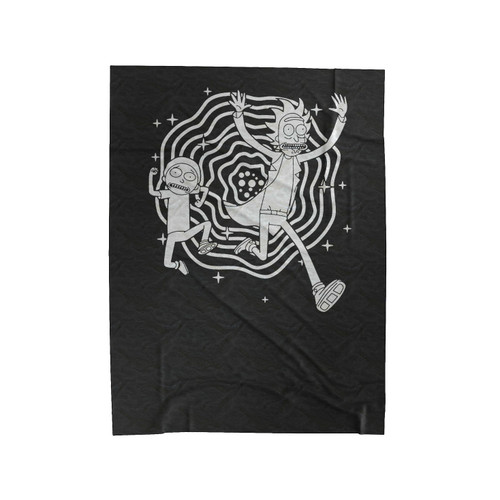 Rick And Morty From The Televison Series Velveteen Blanket