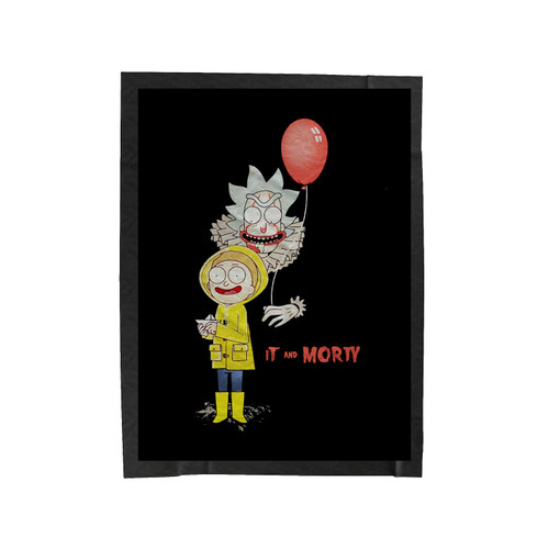 Rick And Morty It And Morty Velveteen Blanket