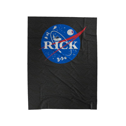 Rick And Morty Nasa Parody Velveteen Blanket