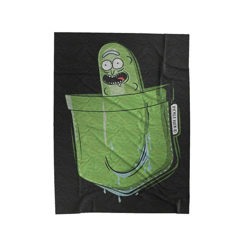 Rick And Morty Pickle Rick Pocket I'm In A Pocket Velveteen Blanket