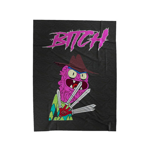 Rick And Morty Scary Terry Bitch Velveteen Blanket
