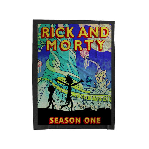 Rick And Morty Season One Art Velveteen Blanket