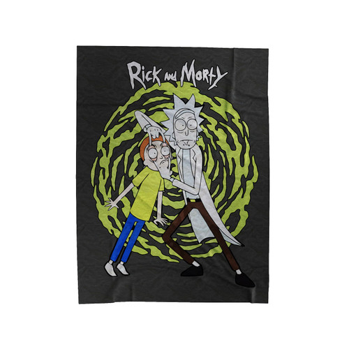 Rick And Morty Spiral Velveteen Blanket