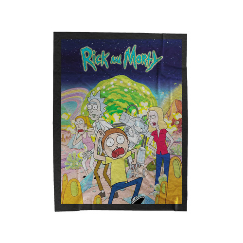 Rick And Morty Tv Show Velveteen Blanket