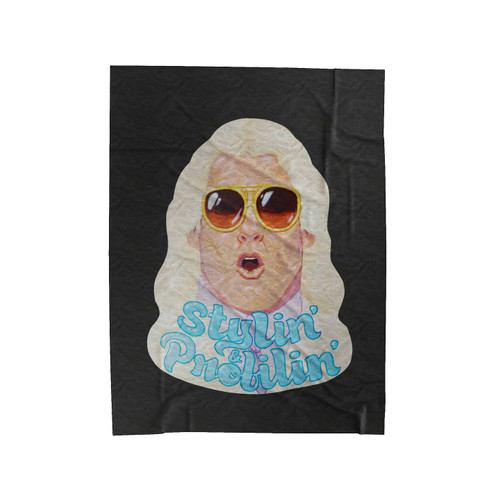Rick Flair Wrestling Nature Boy Stylin And Profilin Cartoon Velveteen Blanket