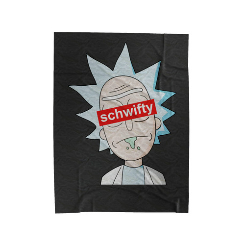 Rick Morty Schwifty Funny Velveteen Blanket