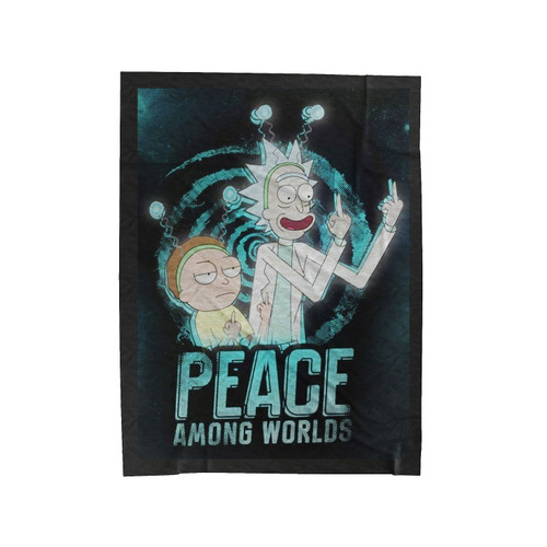 Rick Morty Wallpaper Rick And Morty Velveteen Blanket