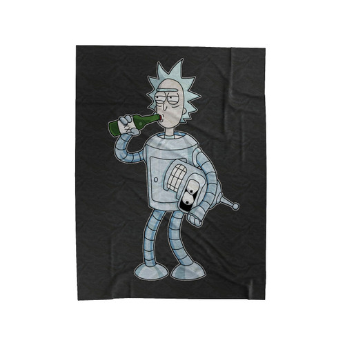 Rick Sanchez Art Velveteen Blanket