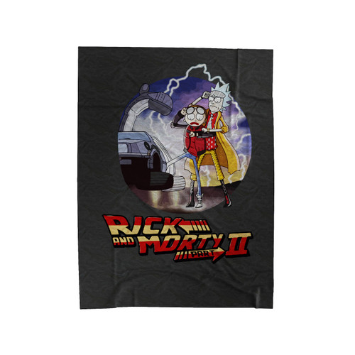 Rick To The Future Morty Funny Schwifty Pickle Szechuan Velveteen Blanket
