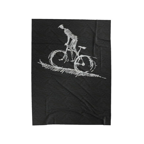 Ride On The Mountain Velveteen Blanket