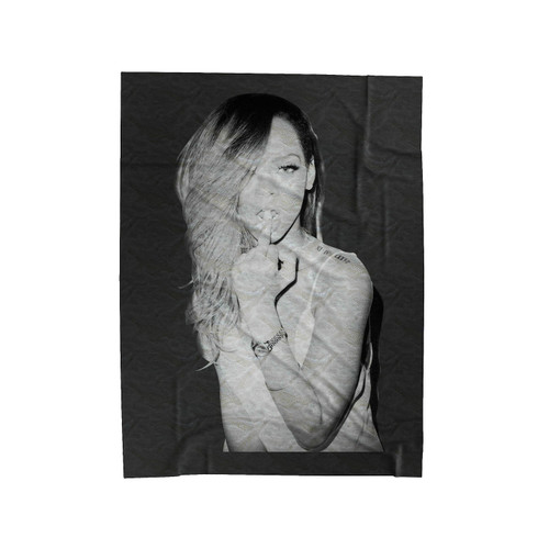 Rihanna Middle Finger Velveteen Blanket
