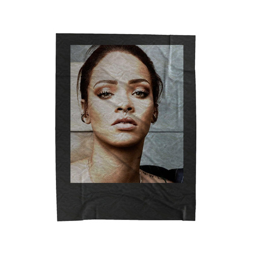 Rihanna The Great Singer Cover Velveteen Blanket