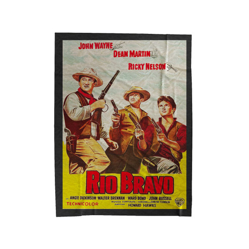 Rio Bravo 1959 Western Movie Velveteen Blanket
