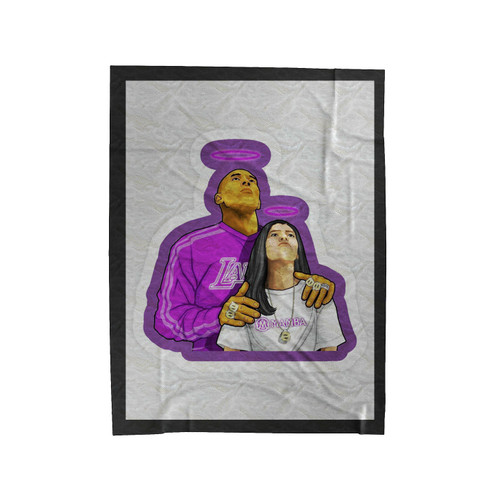 Rip Kobe And Gianna Bryant 2 Velveteen Blanket