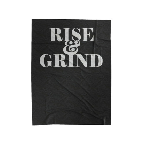 Rise And Grind Indigo Velveteen Blanket