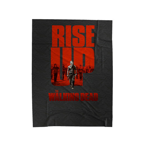 Rise Up The Walking Dead Season 7 Horror Movie Velveteen Blanket