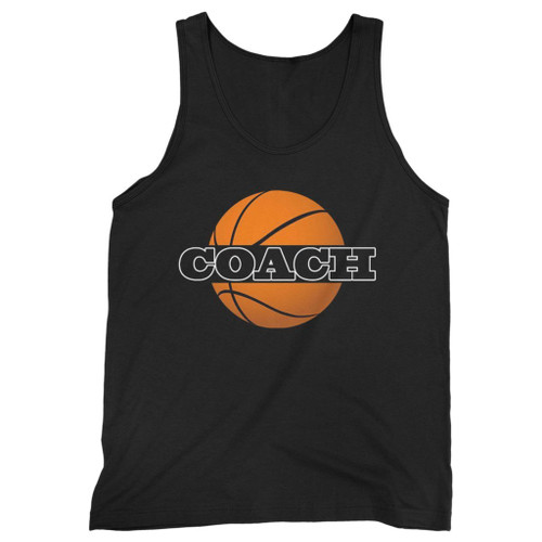Our cotton basketball coach men tank top is perfect for those intense workouts in the gym, at practice or pickup games.