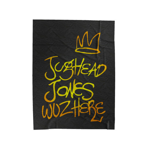 Riverdale Jughead Jones Wuz Here Quote Velveteen Blanket
